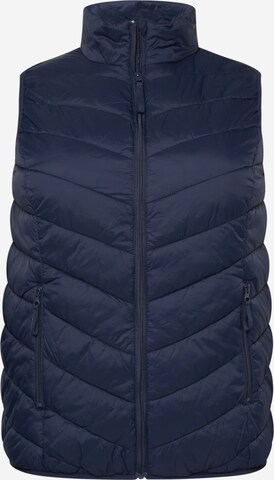 Zizzi Bodywarmer 'CAMAYA' in Blauw: voorkant