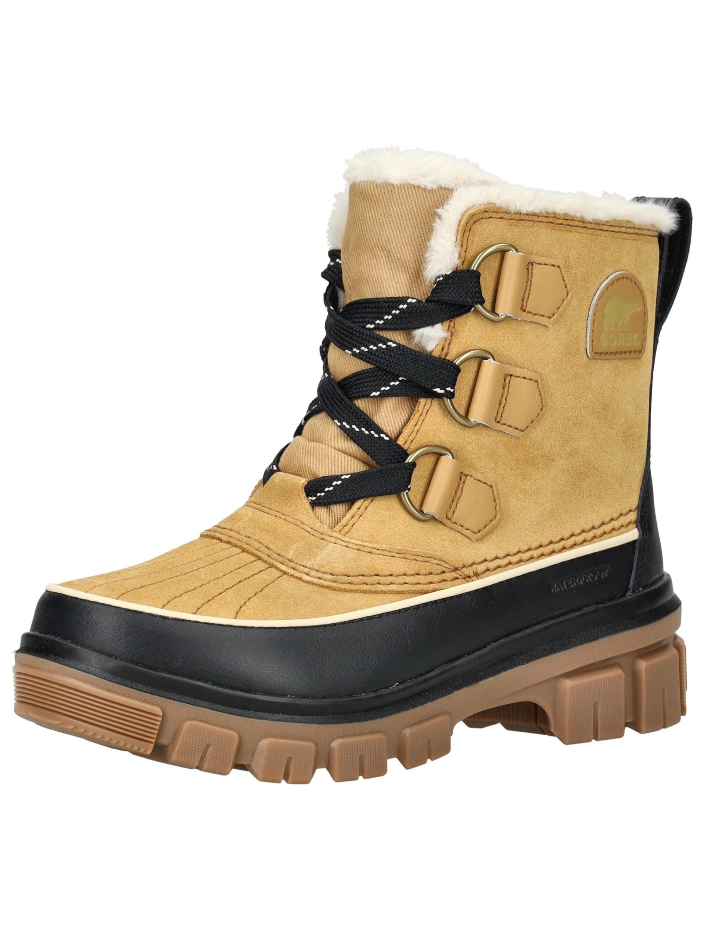 Bottines à lacets SOREL en jaune : devant