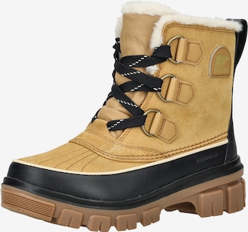 Stivaletto stringato di SOREL in giallo: frontale