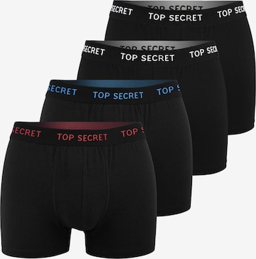 Top Secret Boxershorts in Zwart: voorkant