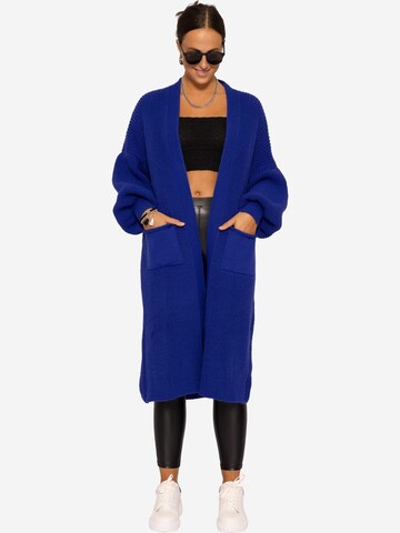 SASSYCLASSY SASSYCLASSY Maxi Strick-Cardigan ' ' in Blau