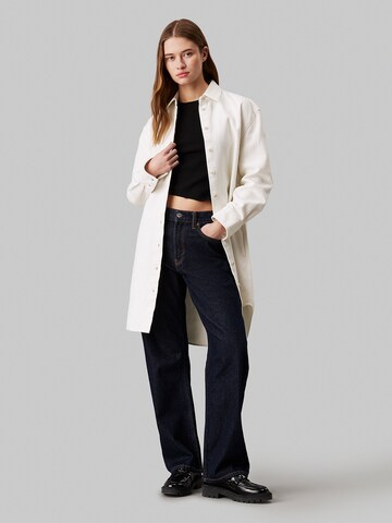 Calvin Klein Jeans Shirt dress in White