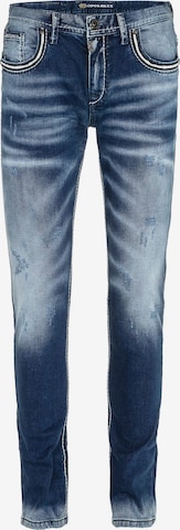 CIPO & BAXX Slimfit Jeans 'Apex' in Blauw: voorkant