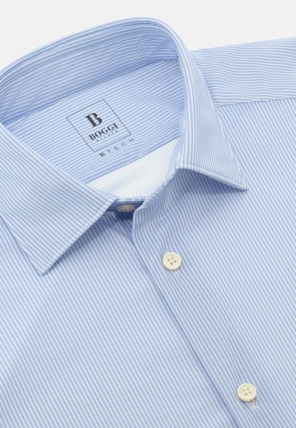 Coupe slim Chemise Boggi Milano en bleu