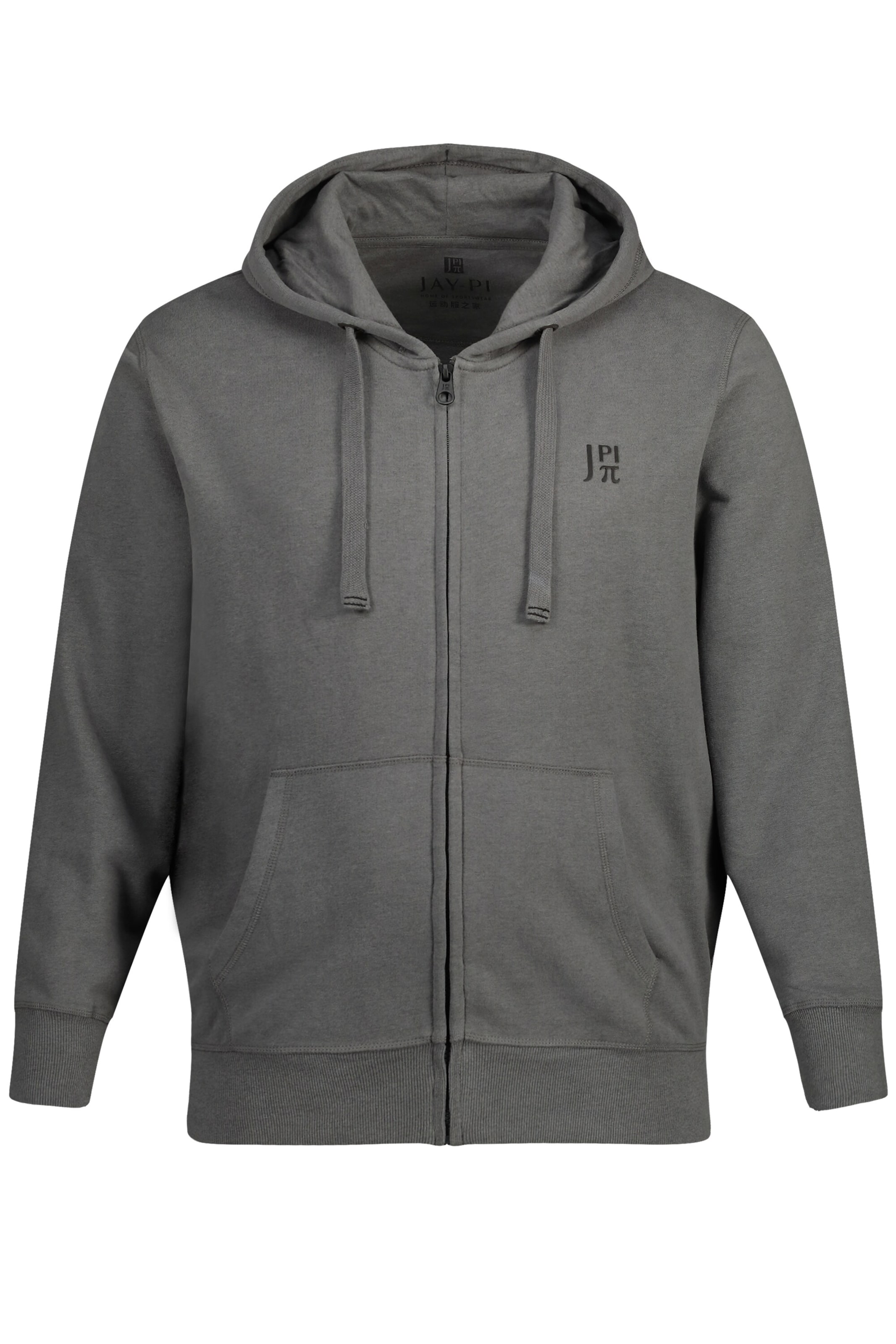 JAY-PI Sweatjacke in Grau: Vorderseite