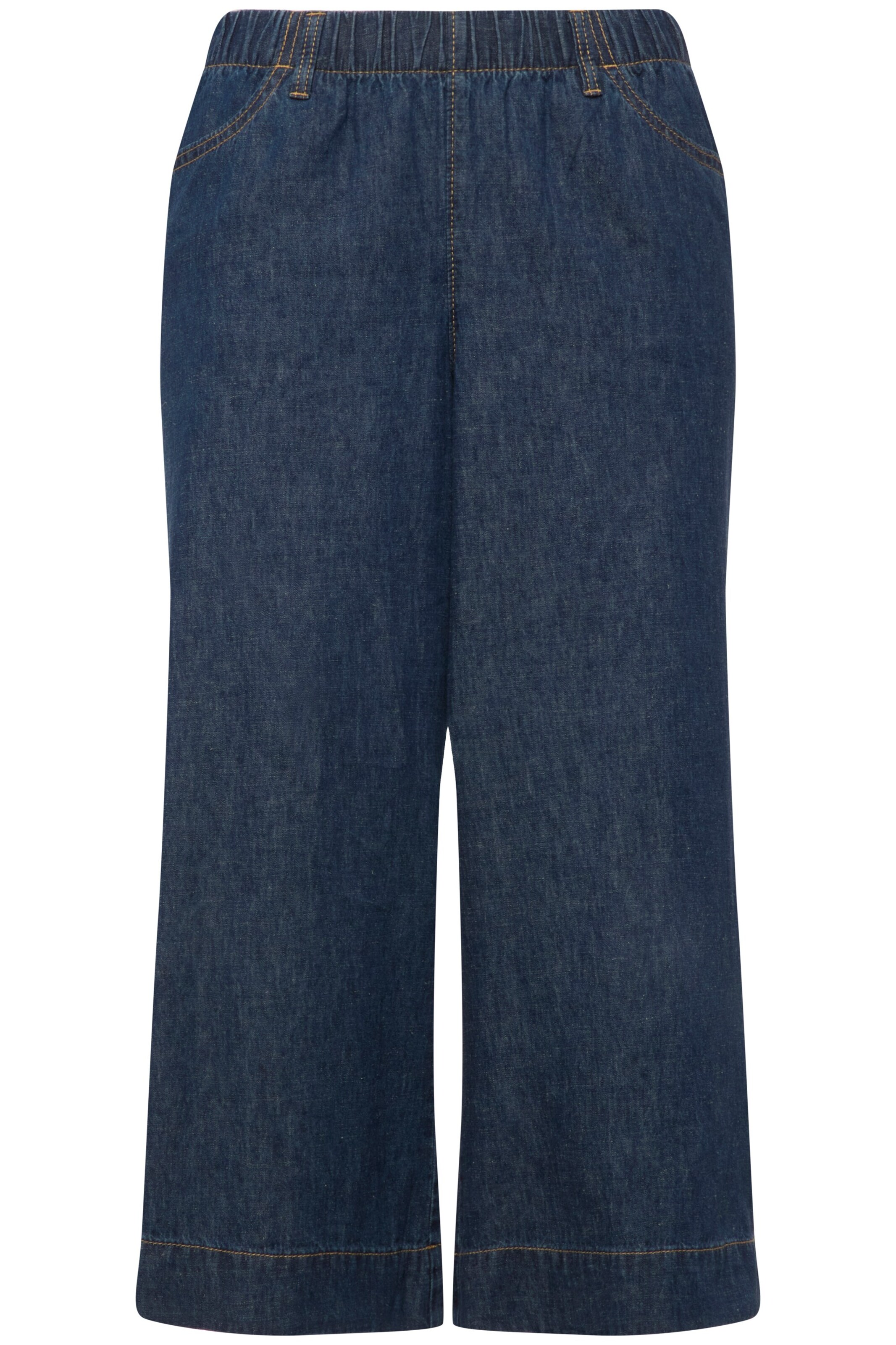 Ulla Popken Loosefit Hose in Blau: Vorderseite