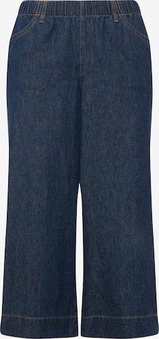 Ulla Popken Loosefit Broek in Blauw: voorkant