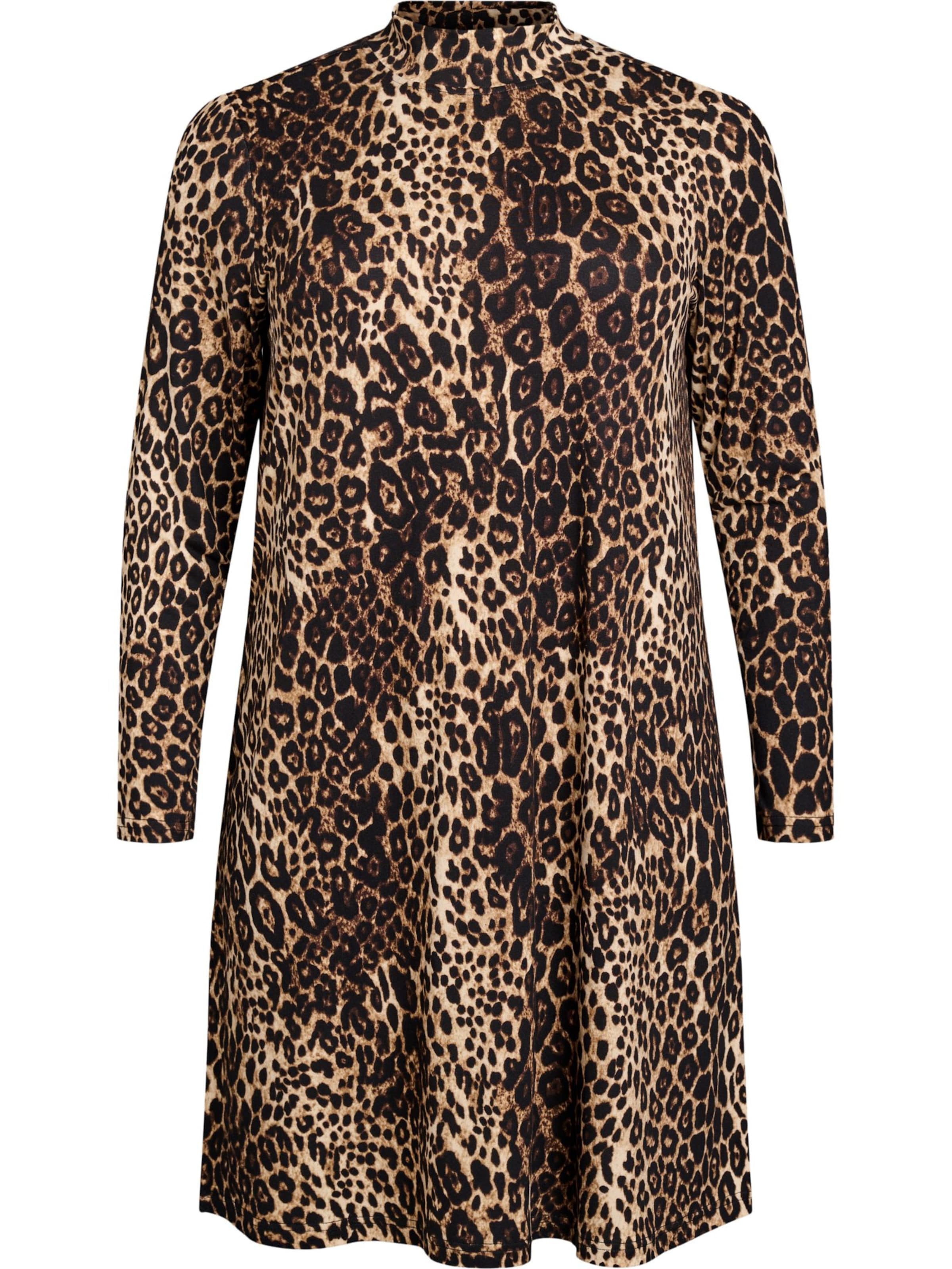 Flash by Zizzi Šaty 'Daje' - hnědá / cappuccino / tmavě hnědá, Produkt