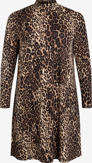 Suknelė 'Daje' iš Flash by Zizzi, spalva – ruda / kapučino spalva / tamsiai ruda, Prekių apžvalga