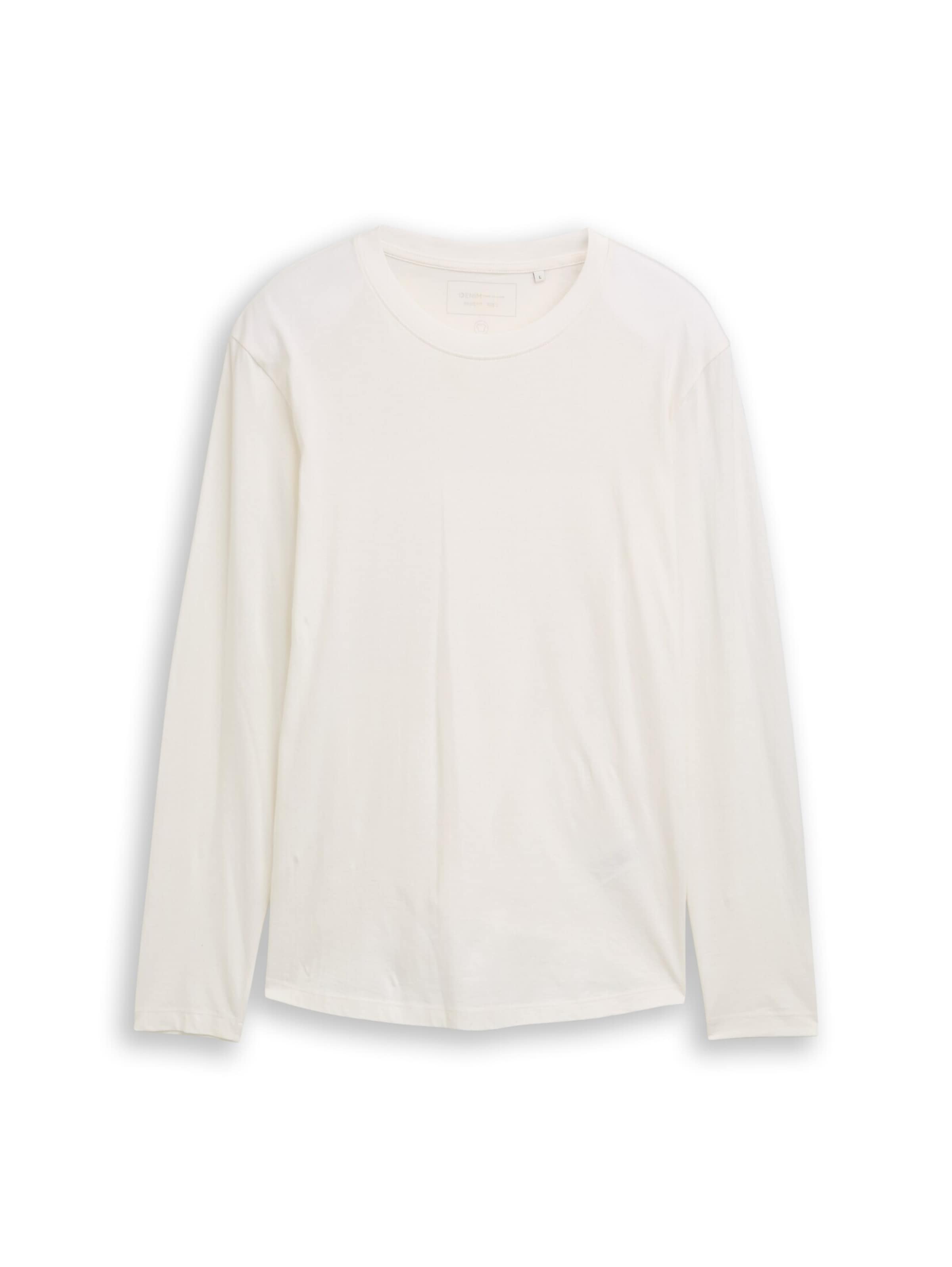 TOM TAILOR DENIM Shirt in White: front