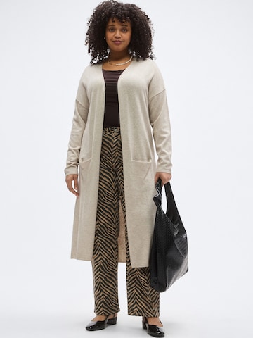 ONLY Carmakoma Strickjacke 'CARNew Esly' in Grau