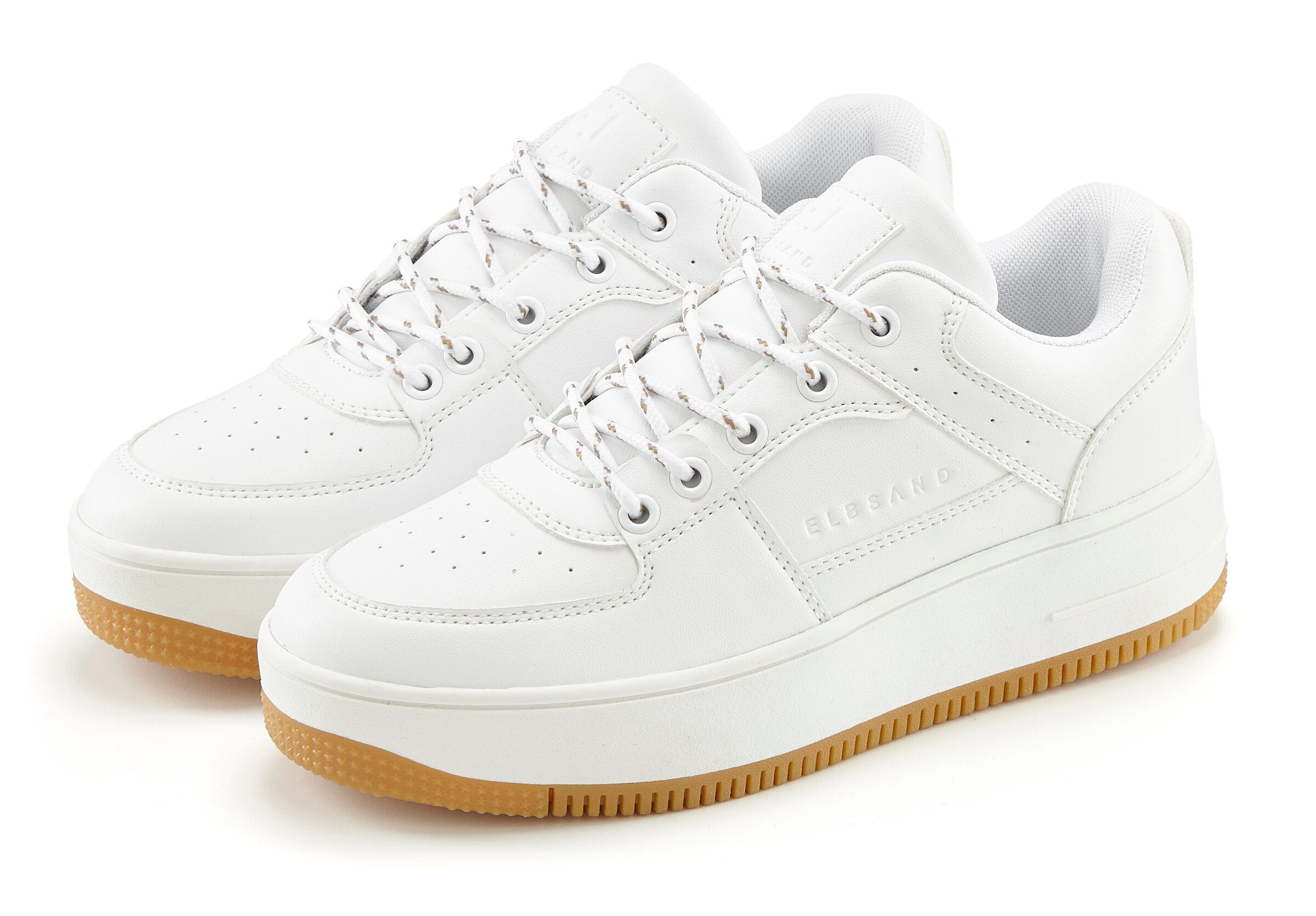 Baskets basses Elbsand en blanc