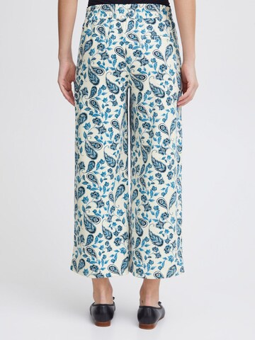 Wide Leg Pantalon à pince 'IHKate' ICHI en bleu