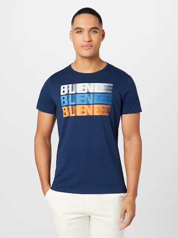 BLEND Tričko – modrá: přední strana