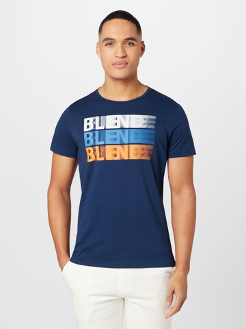 T-Shirt BLEND en bleu : devant