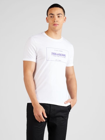 Zadig & Voltaire - Camisa 'BLASON GUM' em branco: frente