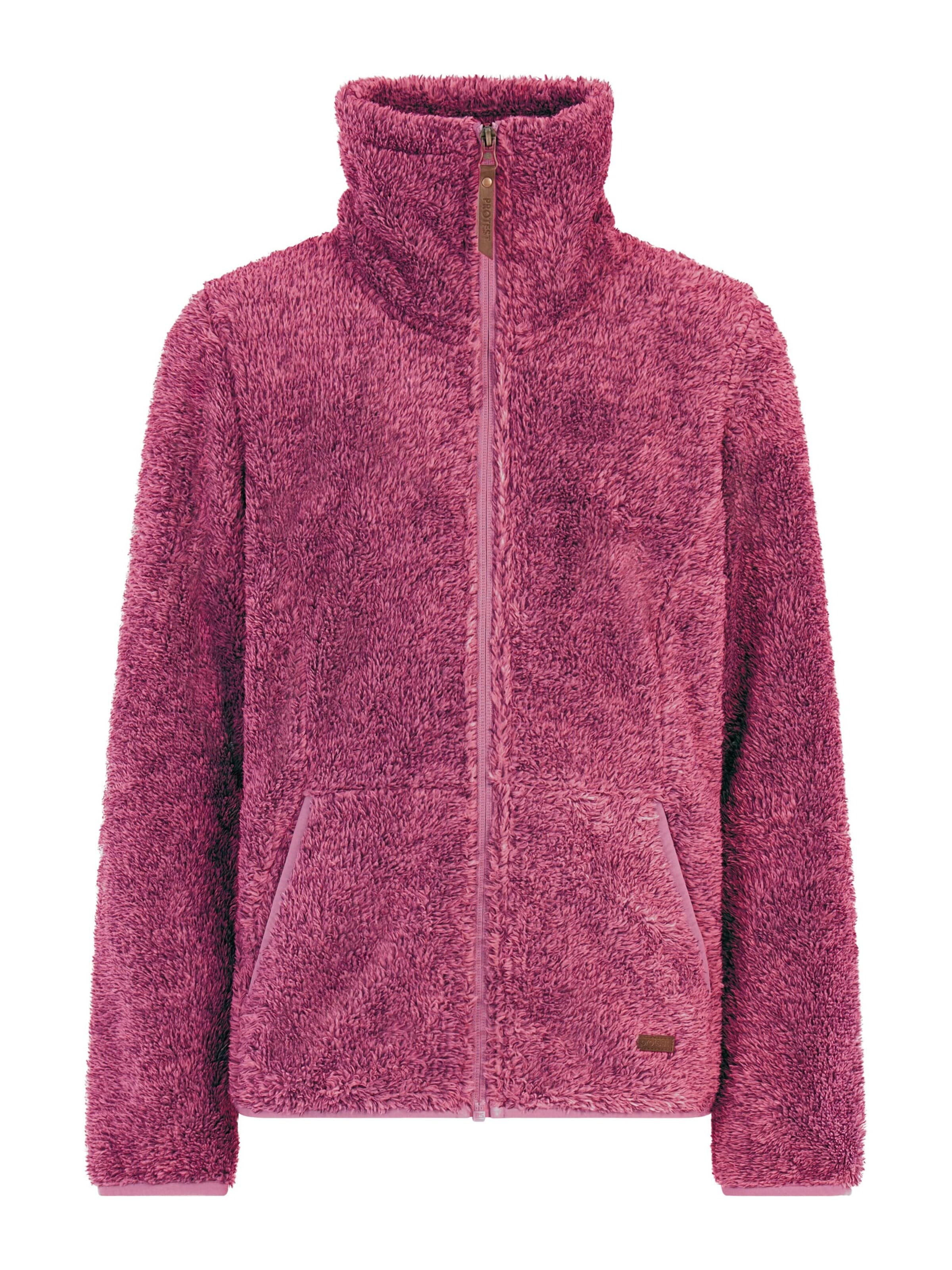 PROTEST Fleece jas 'Riri JR' in Roze: voorkant