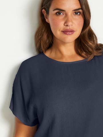 KAFFE CURVE Blouse 'Ami Stanley' in Blauw