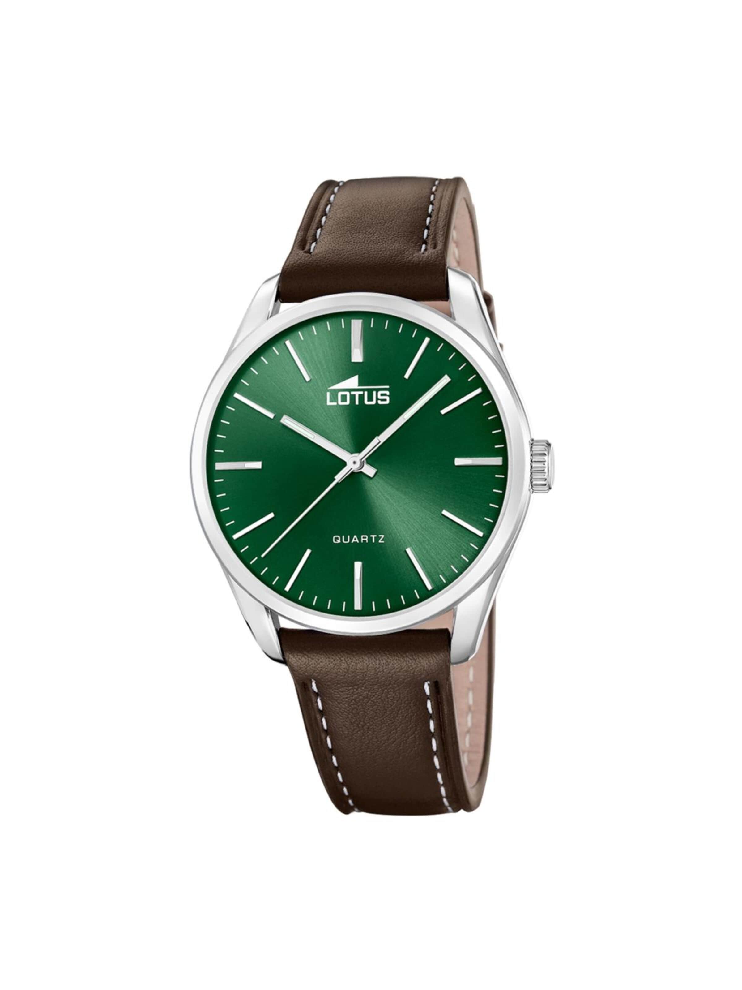 Lotus Analoog horloge 'Watch Minimalist For Him' in Groen: voorkant