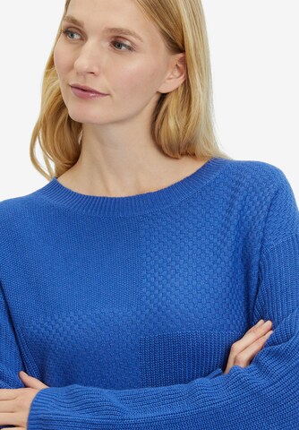 Cartoon Pullover in Blau