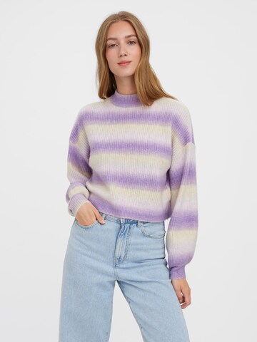VERO MODA Sweater 'ELEKTRA' in Purple: front