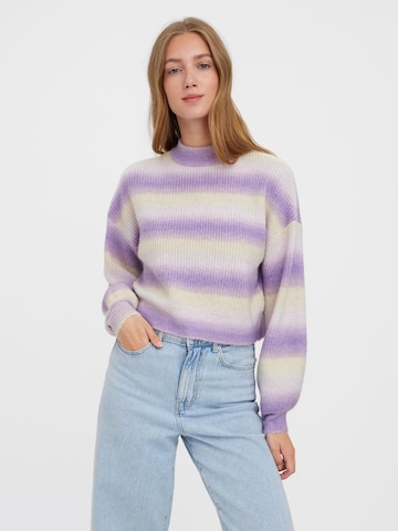 VERO MODA - Pullover 'ELEKTRA' em roxo: frente