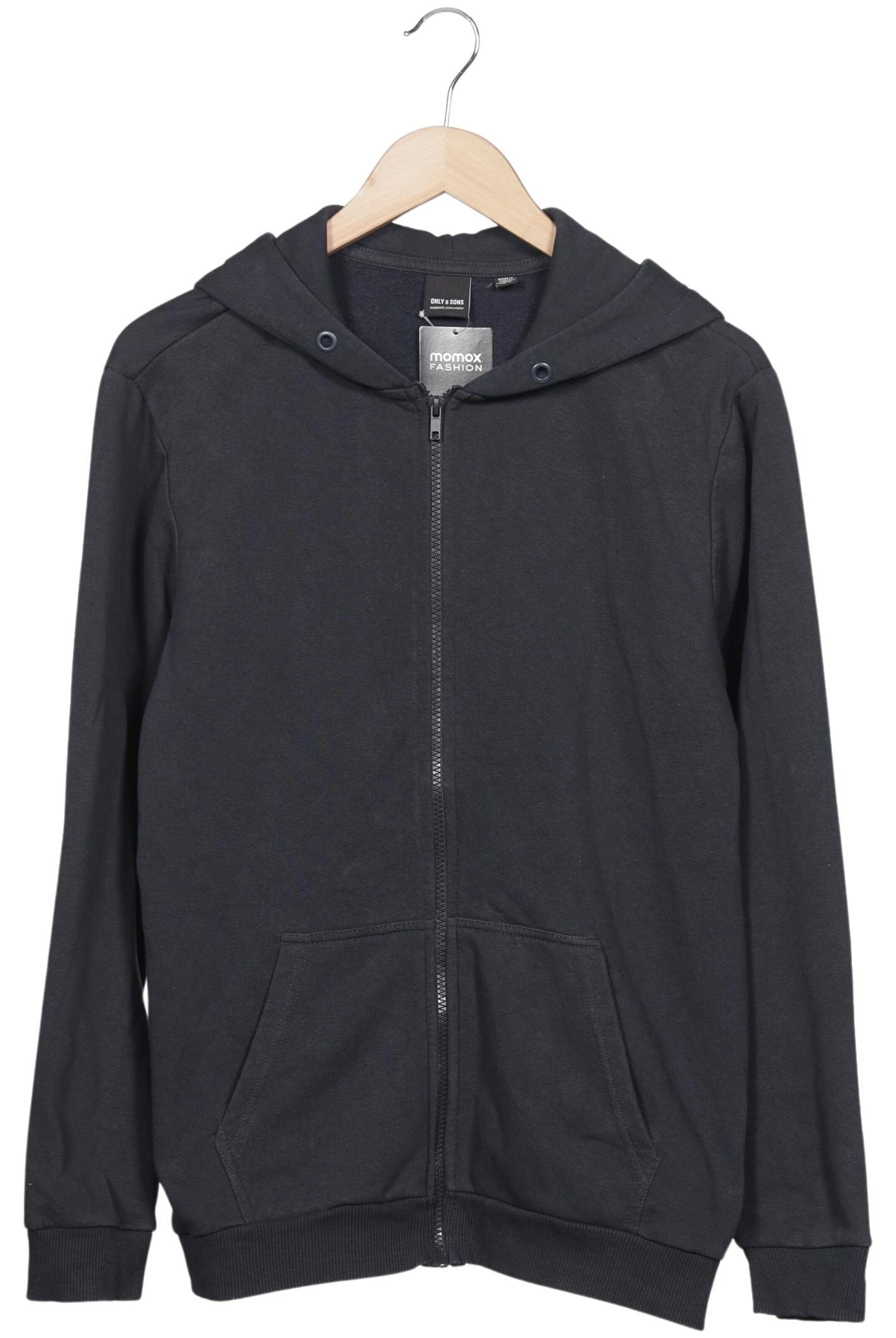 Only & Sons Sweatshirt & Zip-Up Hoodie in M in Grey: front