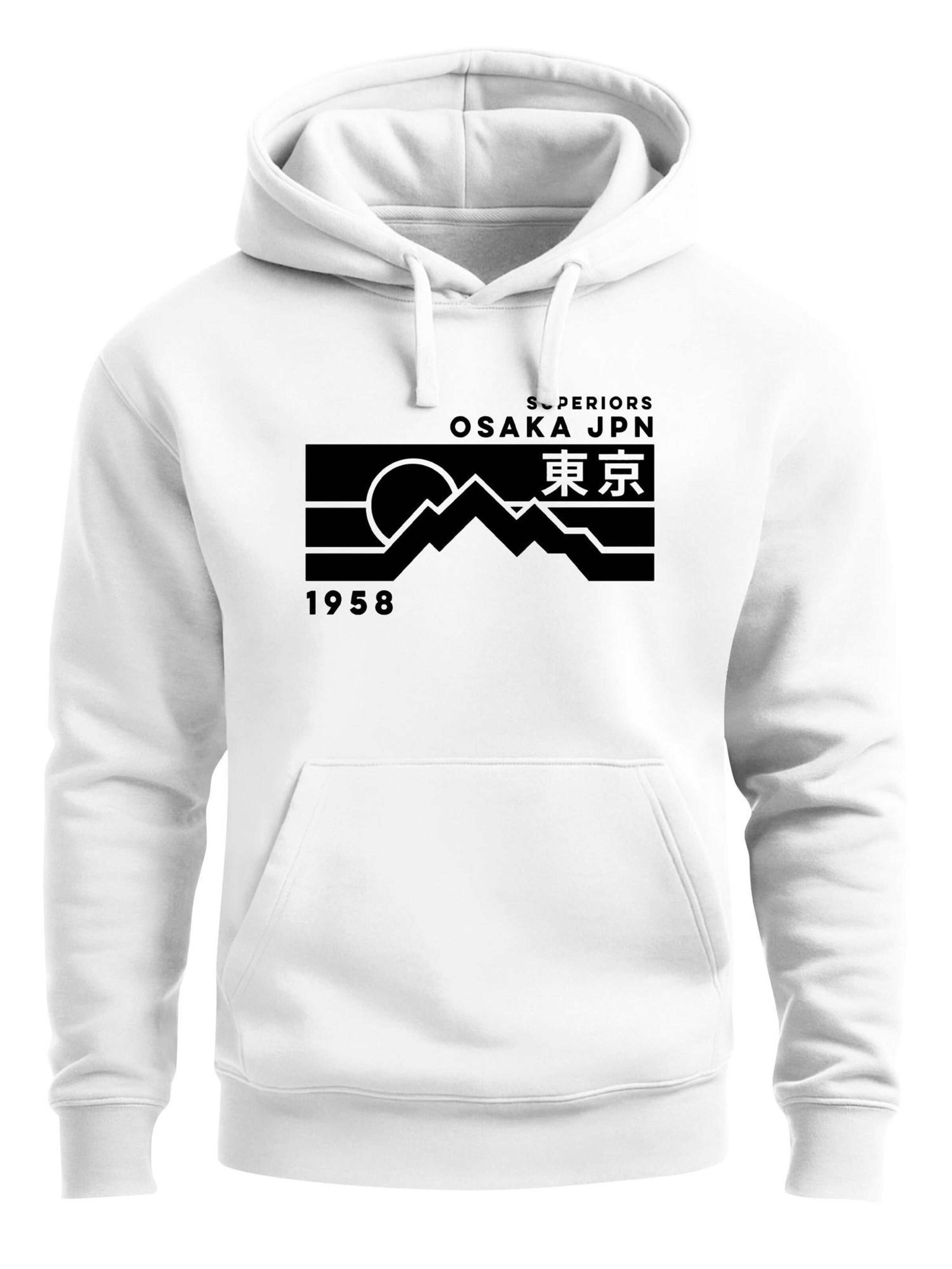 Neverless Sweatshirt 'Osaka Retro'‌‌‌‌ in Weiß: Vorderseite