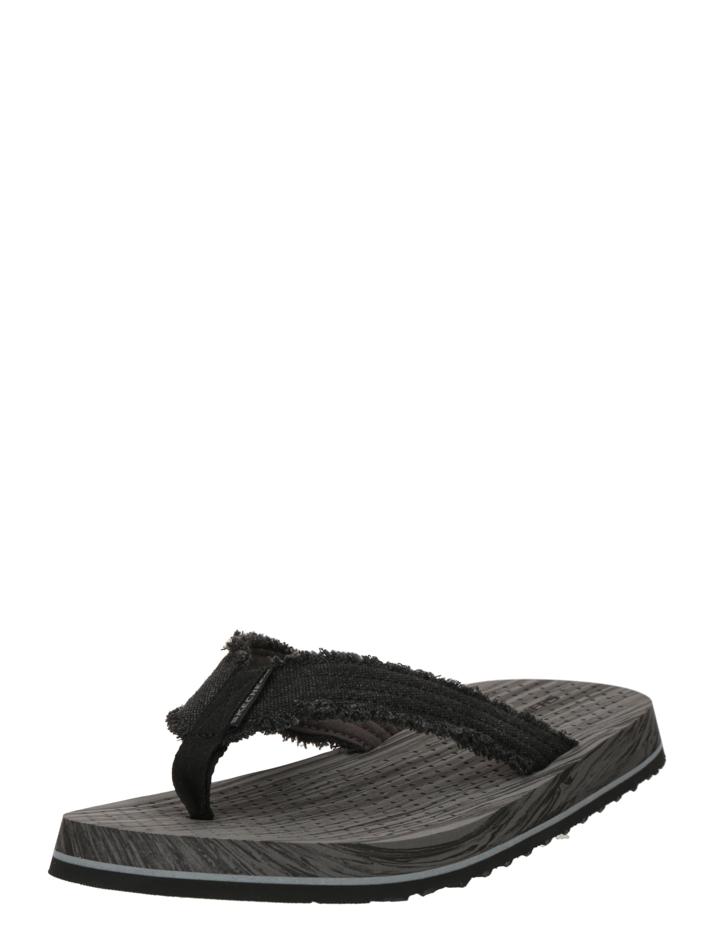 SKECHERS Žabky 'TANTRIC - FRITZ' – černá: přední strana