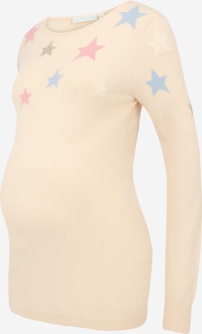 Pull-over 'Star' JoJo Maman Bébé en beige : devant