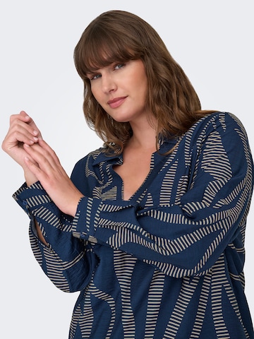 ONLY Carmakoma Bluzka 'CARFANNIL' w kolorze niebieski