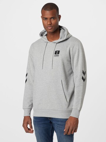 Hummel Sportsweatshirt in Grijs: voorkant