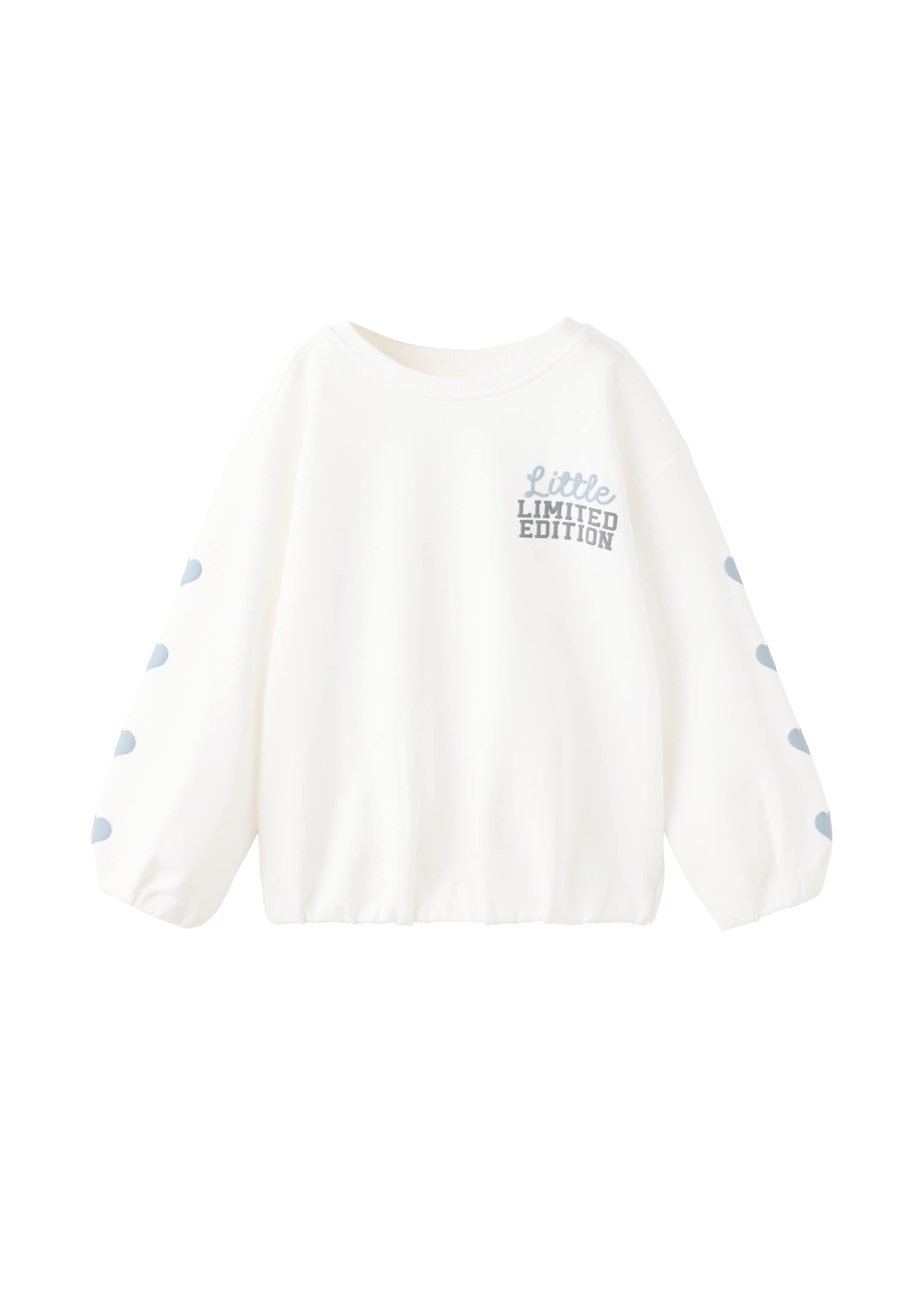 MANGO KIDS Sweatshirt 'LIMITED' i hvid: forside