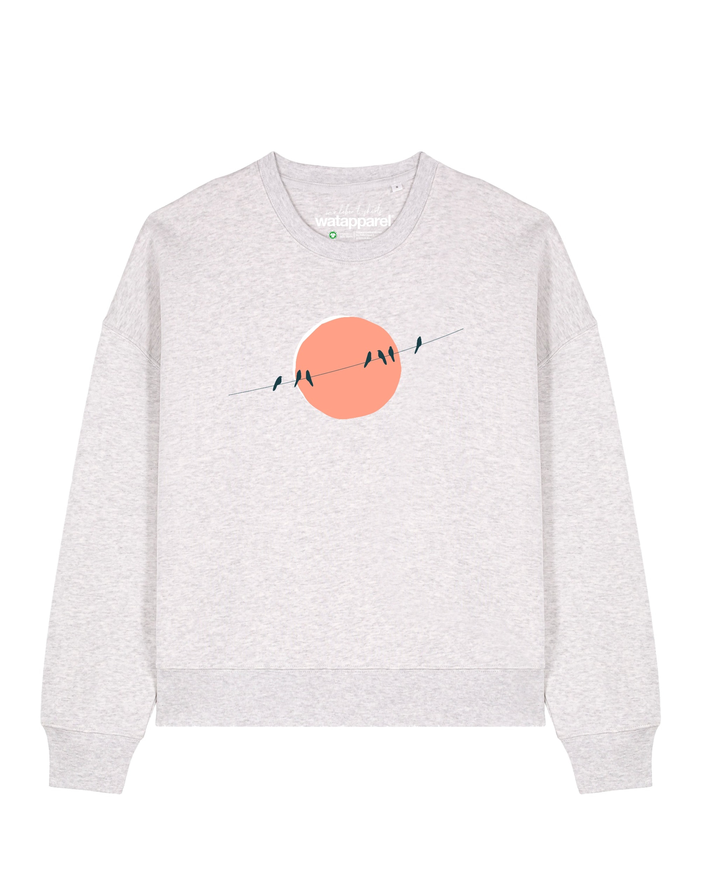 Watapparel Sweatshirt 'Countryside 01 ' in Grijs: voorkant