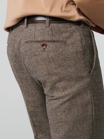 Regular Pantalon chino MEYER en marron