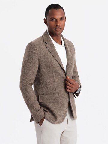 Veste de costume Ombre en beige : devant