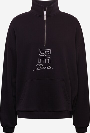 BE EDGY Sweatshirt 'Janosch' in Black / White, Item view