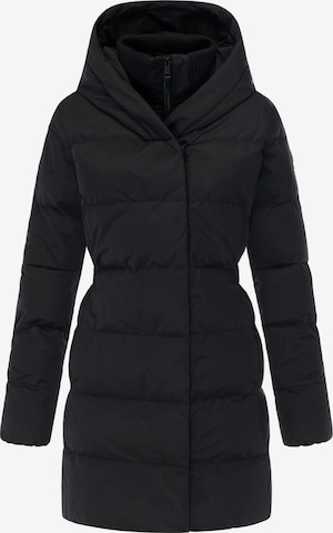 RagwearZimski kaput 'Niani' - crna boja: prednji dio