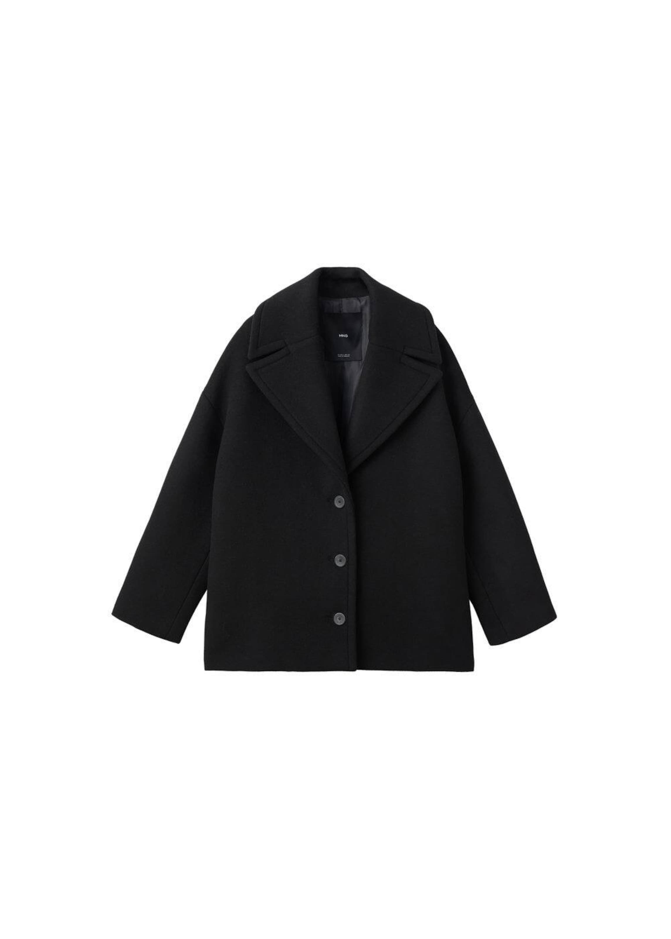 MANGO Mantel 'Love' in schwarz, Produktansicht
