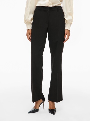 VILA - regular Pantalón 'ANNYS' en negro: frente