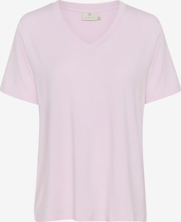 T-shirt Kaffe en violet : devant