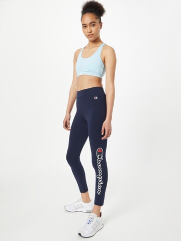 Champion Authentic Athletic Apparel Skinny Športne hlače | modra barva