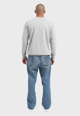 Oldskull Sweatshirt 'Retro Pixel Wave Logo Graphic' in Grey