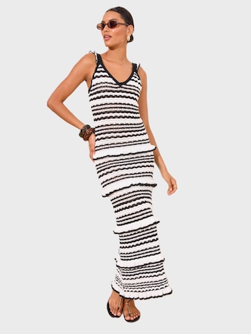 Lipsy - Vestido de punto en blanco: frente