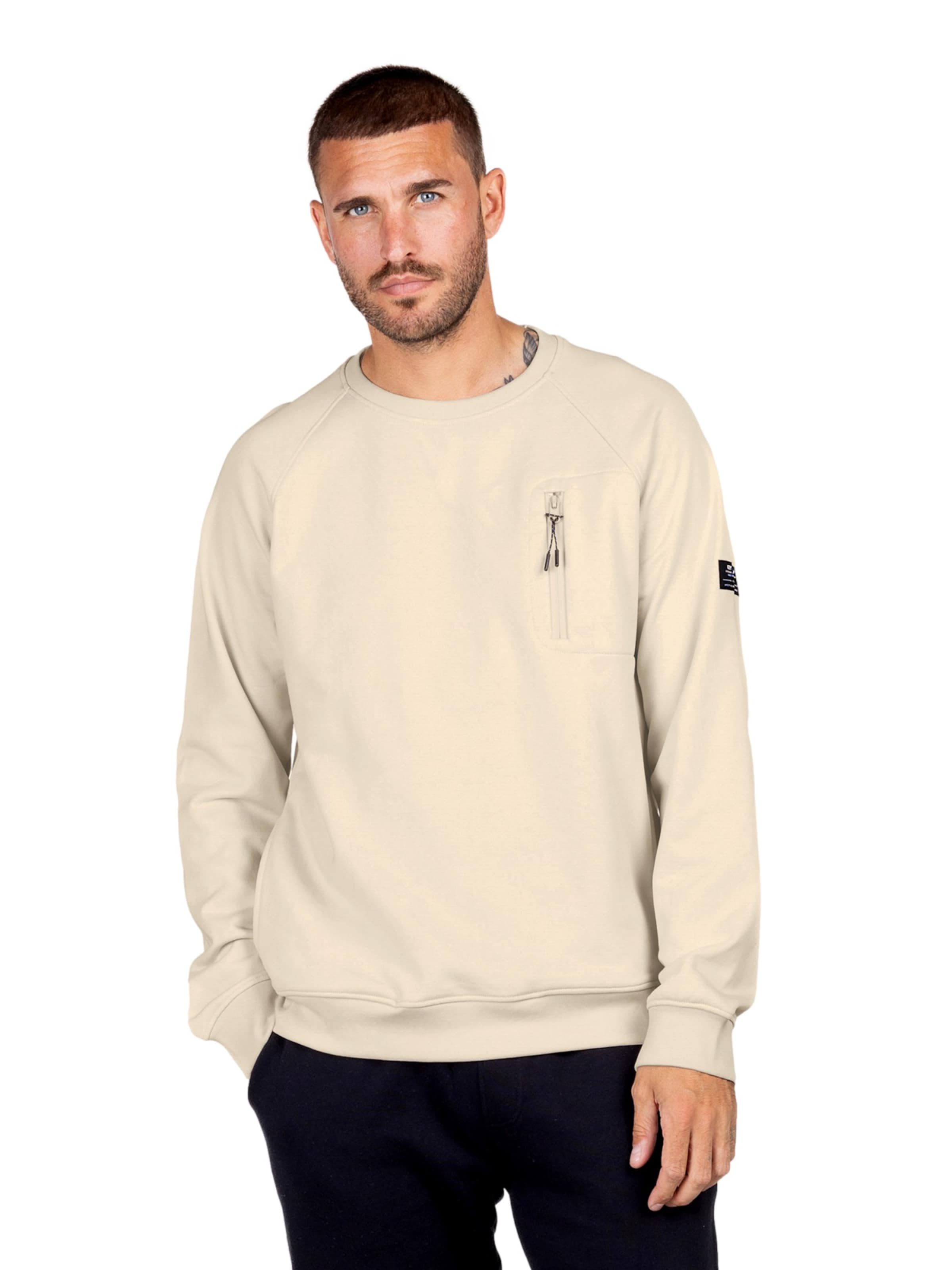 Key Largo Sweatshirt 'KLFINAL' in Beige: voorkant