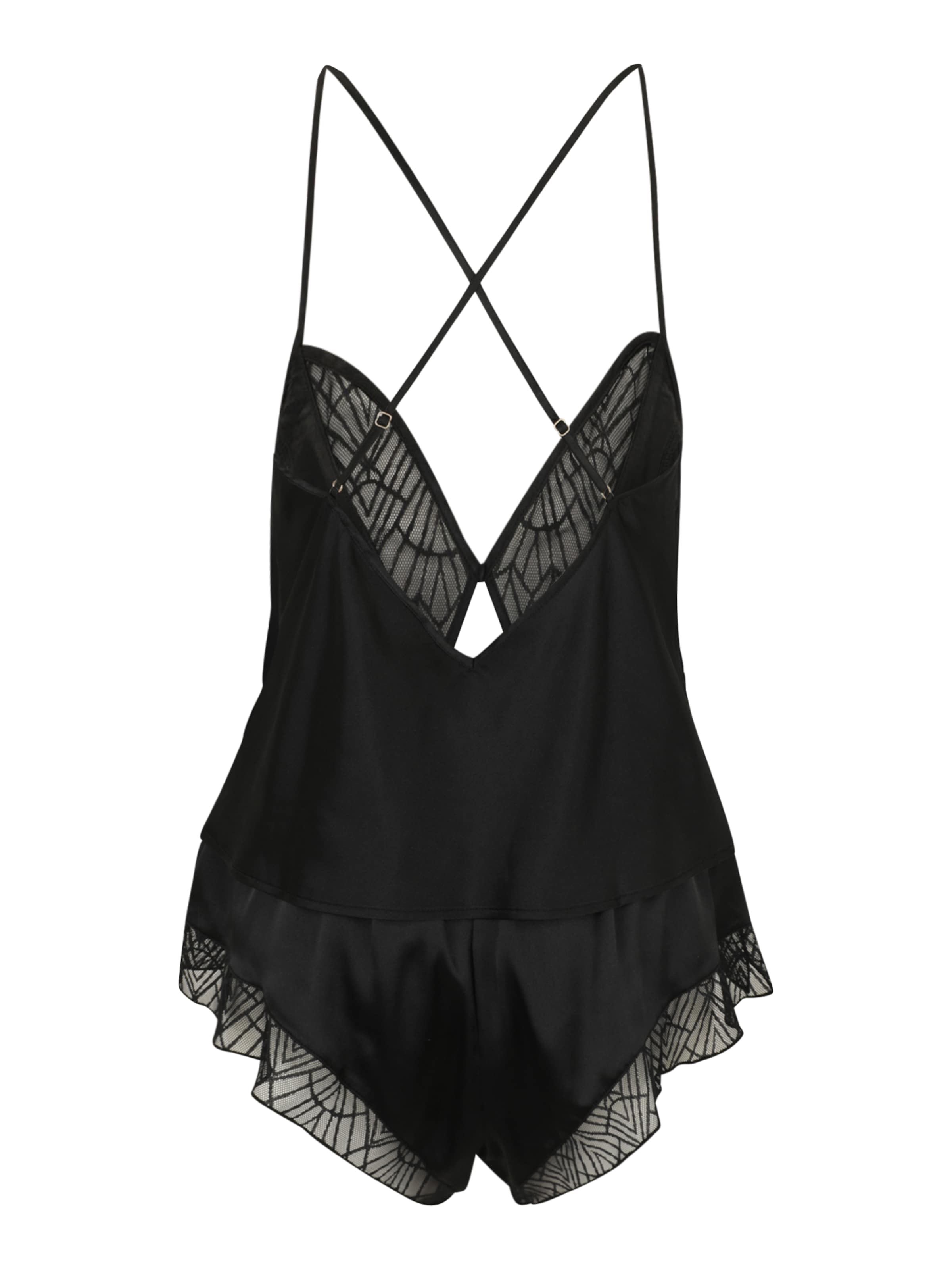 TRIUMPH Short Pajama Set 'A Weekend to Remember' in Black