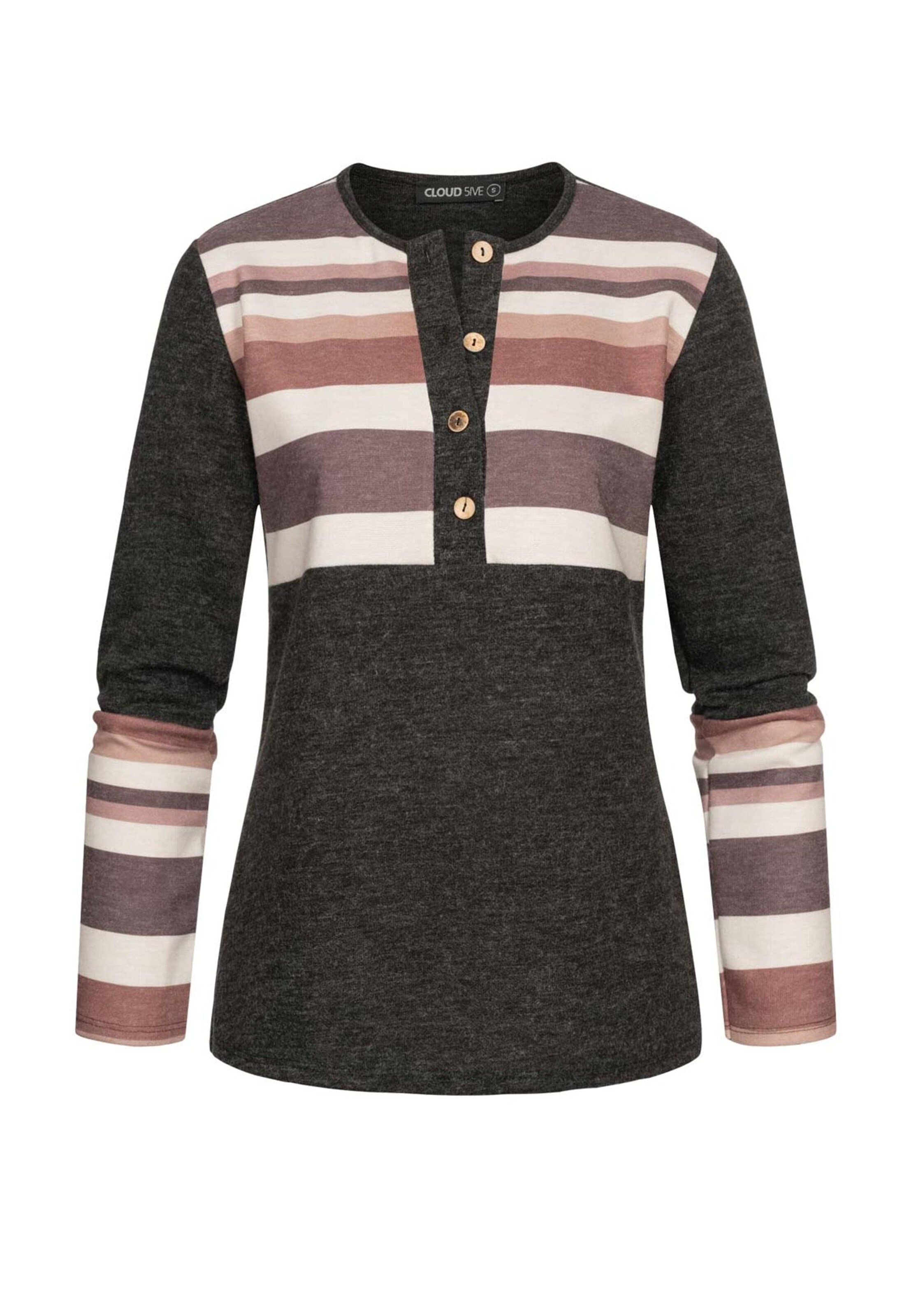 Cloud5ive Pulover | siva barva: sprednja stran