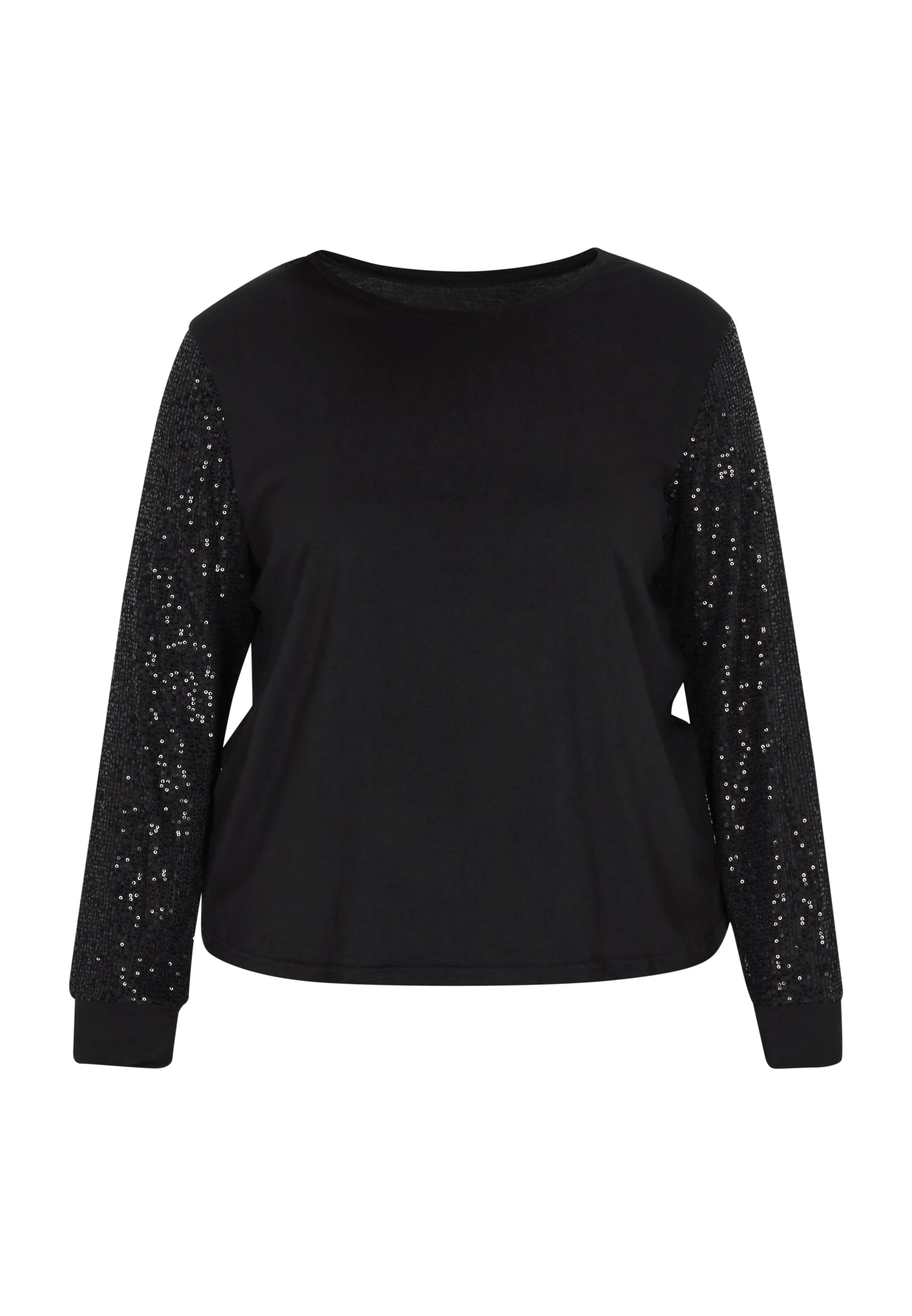 usha BLACK LABEL Blouse in Zwart: voorkant