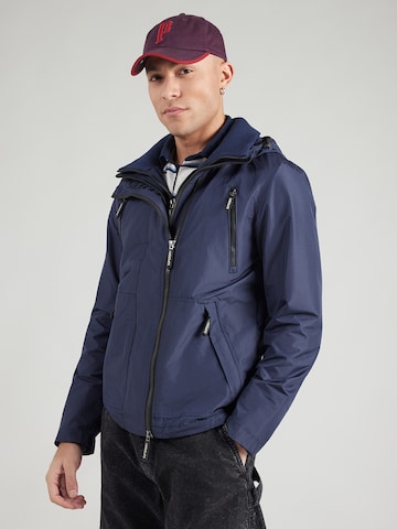 Geacă de primăvară-toamnă de la Superdry & Co pe albastru: față