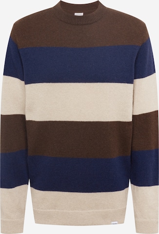 Cleptomanicx Sweater 'El Stripico' in Mixed colors: front